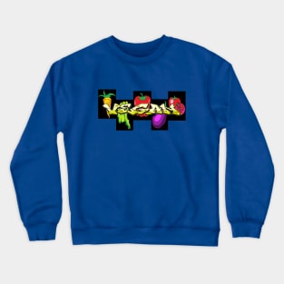 VEGAN VEGETABLES POP ART 77 Crewneck Sweatshirt